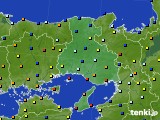 2017年02月14日の兵庫県のアメダス(日照時間)