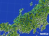 北陸地方のアメダス実況(気温)(2017年02月14日)