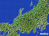 北陸地方のアメダス実況(風向・風速)(2017年02月14日)