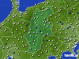 長野県のアメダス実況(風向・風速)(2017年02月14日)