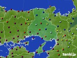 2017年02月15日の兵庫県のアメダス(日照時間)