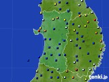 秋田県のアメダス実況(日照時間)(2017年02月15日)