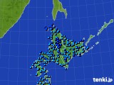 北海道地方のアメダス実況(気温)(2017年02月15日)
