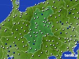 長野県のアメダス実況(風向・風速)(2017年02月15日)