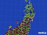 2017年02月16日の東北地方のアメダス(日照時間)