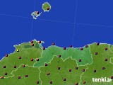 2017年02月16日の鳥取県のアメダス(日照時間)