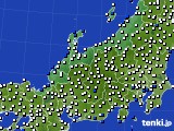 北陸地方のアメダス実況(風向・風速)(2017年02月16日)