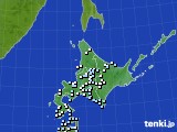 北海道地方のアメダス実況(降水量)(2017年02月17日)