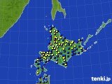 北海道地方のアメダス実況(積雪深)(2017年02月17日)