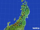 東北地方のアメダス実況(積雪深)(2017年02月17日)
