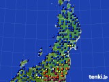 2017年02月17日の東北地方のアメダス(日照時間)