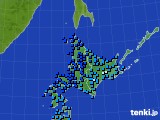 北海道地方のアメダス実況(気温)(2017年02月17日)