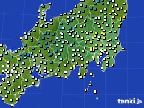 関東・甲信地方のアメダス実況(気温)(2017年02月17日)