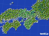 近畿地方のアメダス実況(気温)(2017年02月17日)