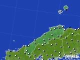 島根県のアメダス実況(風向・風速)(2017年02月17日)