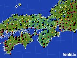 2017年02月18日の近畿地方のアメダス(日照時間)