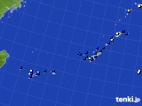 沖縄地方のアメダス実況(風向・風速)(2017年02月18日)