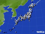 2017年02月18日のアメダス(風向・風速)