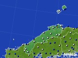 2017年02月18日の島根県のアメダス(風向・風速)