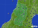 2017年02月18日の山形県のアメダス(風向・風速)