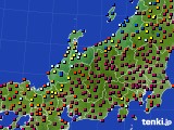2017年02月19日の北陸地方のアメダス(日照時間)