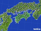 四国地方のアメダス実況(降水量)(2017年02月20日)