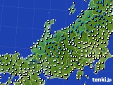 2017年02月20日の北陸地方のアメダス(気温)