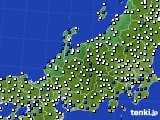 北陸地方のアメダス実況(風向・風速)(2017年02月20日)