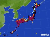 アメダス実況(日照時間)(2017年02月21日)