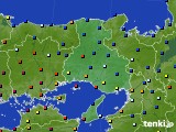 2017年02月21日の兵庫県のアメダス(日照時間)