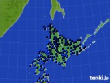 北海道地方のアメダス実況(気温)(2017年02月21日)