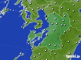 2017年02月21日の熊本県のアメダス(風向・風速)