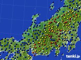 2017年02月22日の北陸地方のアメダス(日照時間)