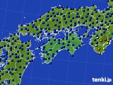 四国地方のアメダス実況(日照時間)(2017年02月22日)