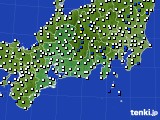 2017年02月22日の東海地方のアメダス(風向・風速)