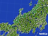北陸地方のアメダス実況(風向・風速)(2017年02月23日)