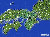 近畿地方のアメダス実況(風向・風速)(2017年02月23日)