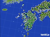 九州地方のアメダス実況(風向・風速)(2017年02月23日)