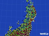 東北地方のアメダス実況(日照時間)(2017年02月24日)