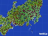関東・甲信地方のアメダス実況(日照時間)(2017年02月24日)