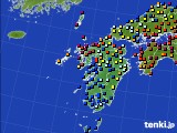 九州地方のアメダス実況(日照時間)(2017年02月24日)