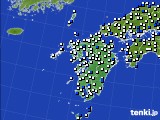 九州地方のアメダス実況(風向・風速)(2017年02月25日)