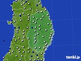 2017年02月25日の岩手県のアメダス(風向・風速)