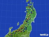 2017年02月26日の東北地方のアメダス(積雪深)