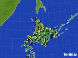 北海道地方のアメダス実況(積雪深)(2017年02月27日)