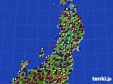 2017年02月27日の東北地方のアメダス(日照時間)