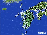 九州地方のアメダス実況(風向・風速)(2017年02月27日)