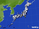 2017年02月27日のアメダス(風向・風速)