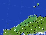 2017年02月27日の島根県のアメダス(風向・風速)