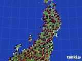 東北地方のアメダス実況(日照時間)(2017年02月28日)